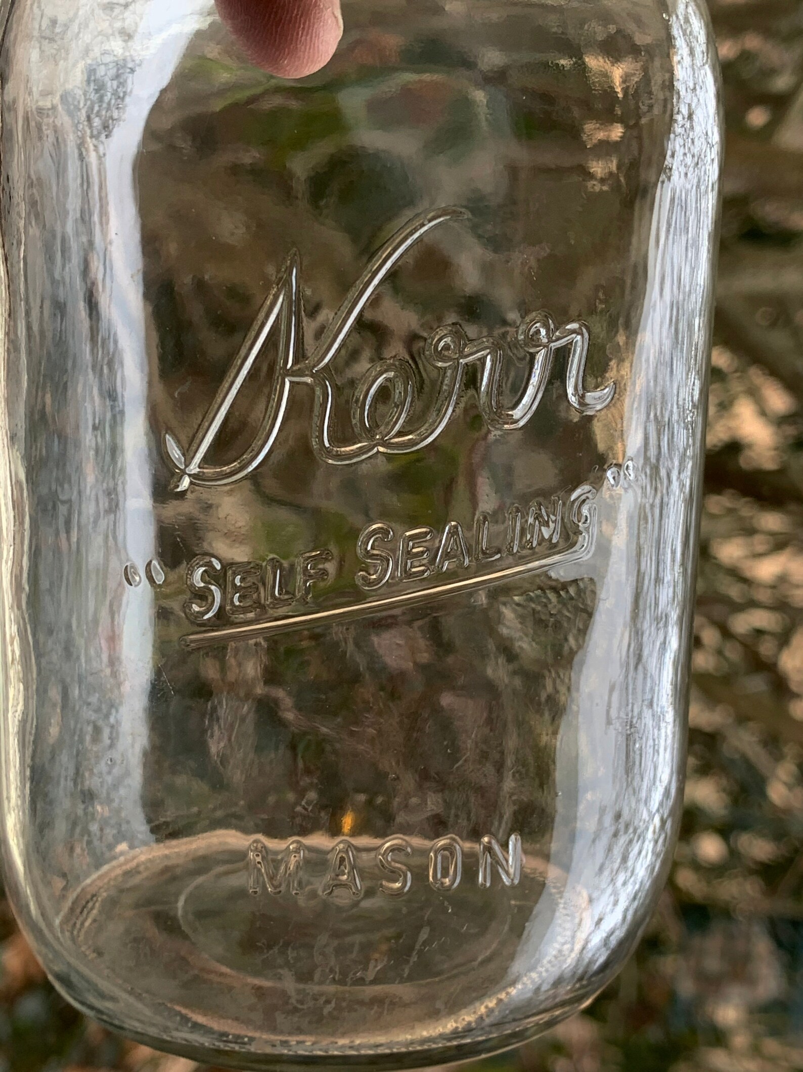 Vintage Canning Clear Kerr Self Sealing Small Mason no 505 Etsy