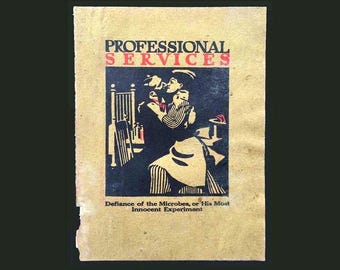 Roycroft Elbert Hubbard ornate quote from 1910-1927 professional doctor