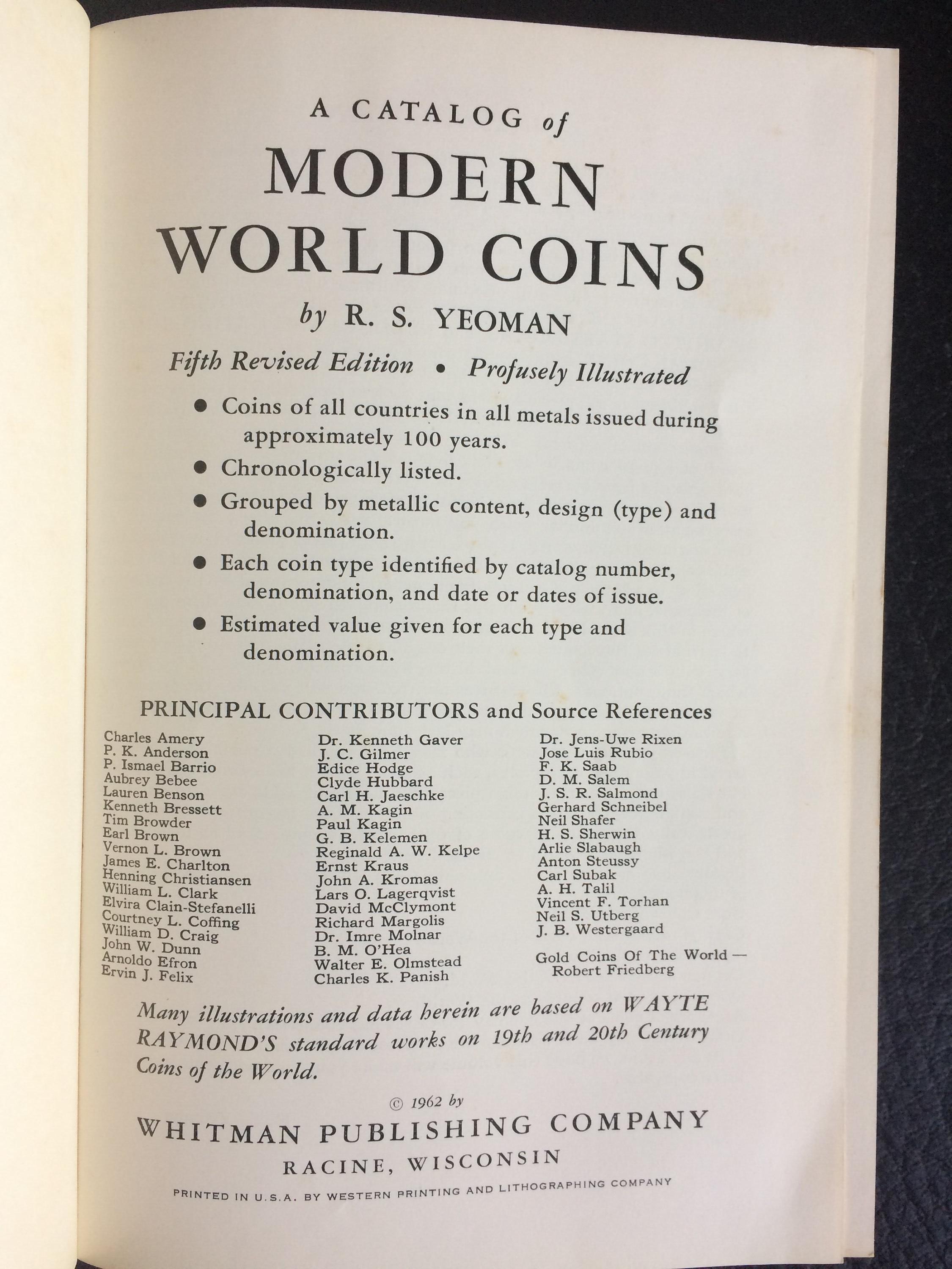 Vintage Coin Book: A Catalog of Modern World Coins, 5th Edition - Etsy