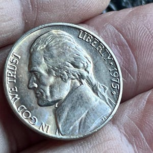 1975 D Jefferson Nickle Brilliant Uncirculated       HTA371