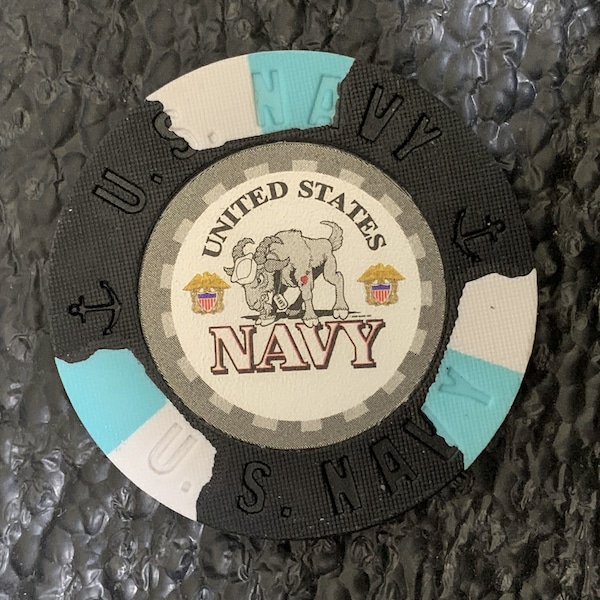 United States Navy Wonderful Imprints Gambling Chip Vintage Poker Chips Casino Gaming Chips TC349