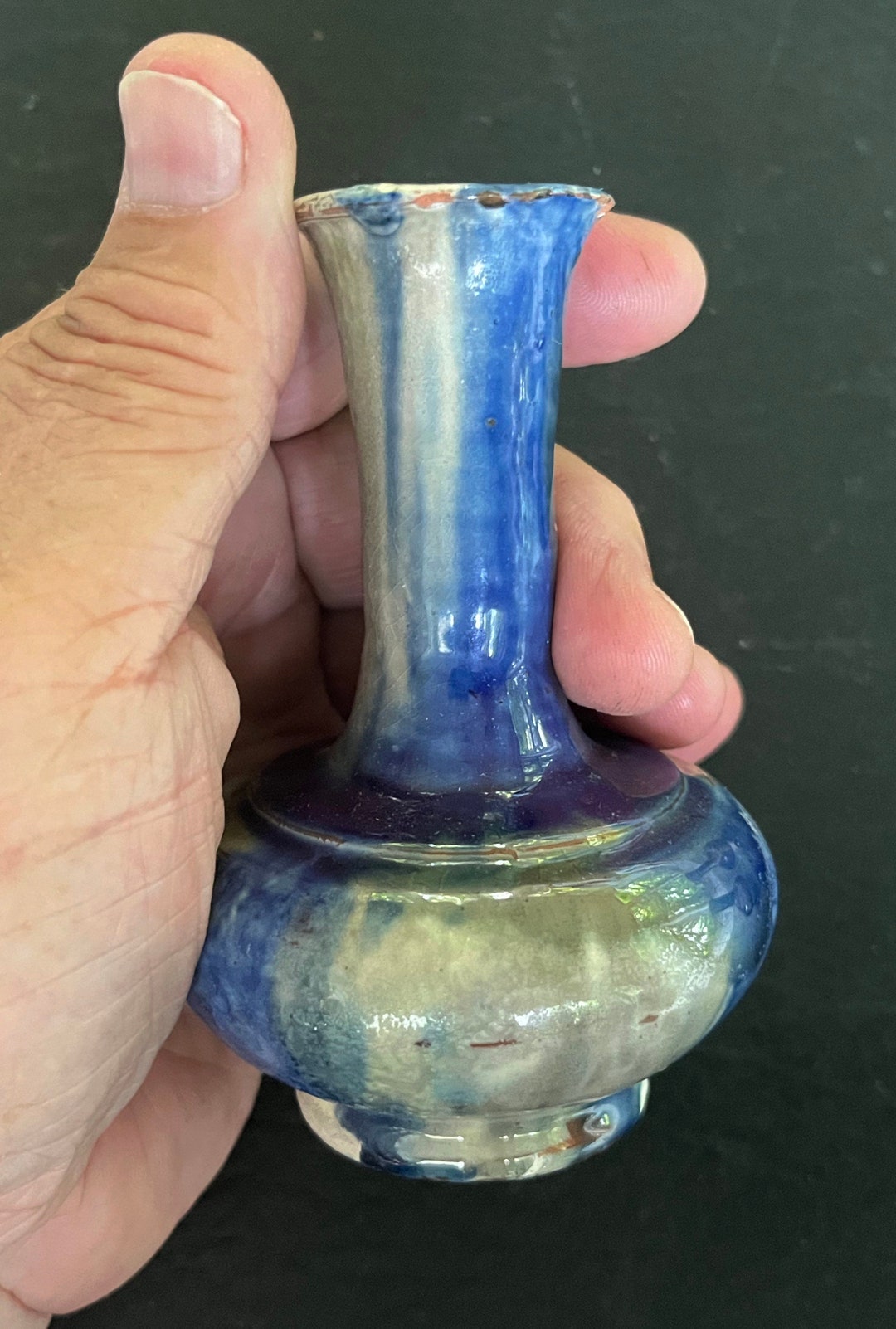 Mexican Pottery Vases Two Pair Signed and Precious Small & Petite Bud ...