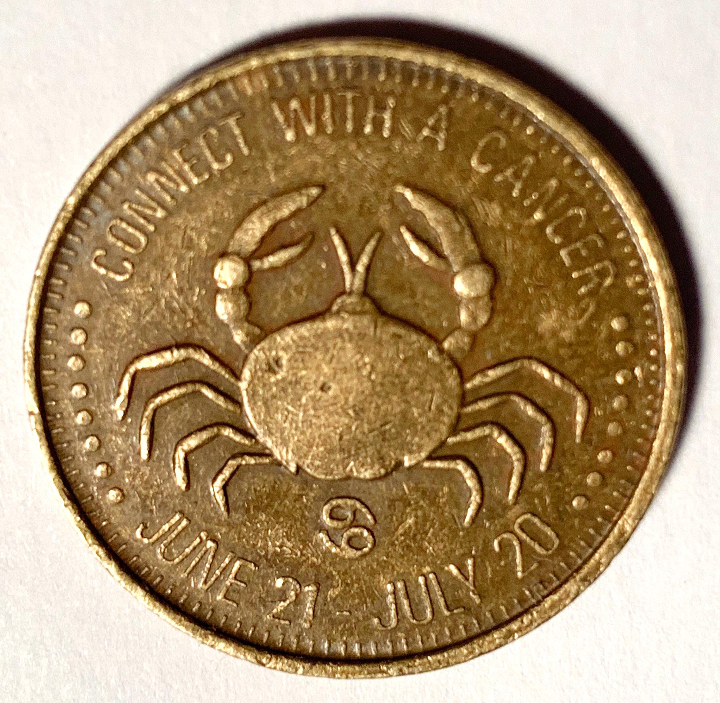 Connect With A Cancer Versatile Astrological Sex Token Vintage