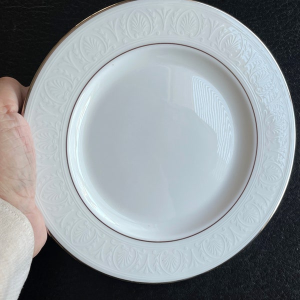 Lenox Hannah Platinum 8 1/8 Inches Salad Plate, Bread Plate- Five Plates