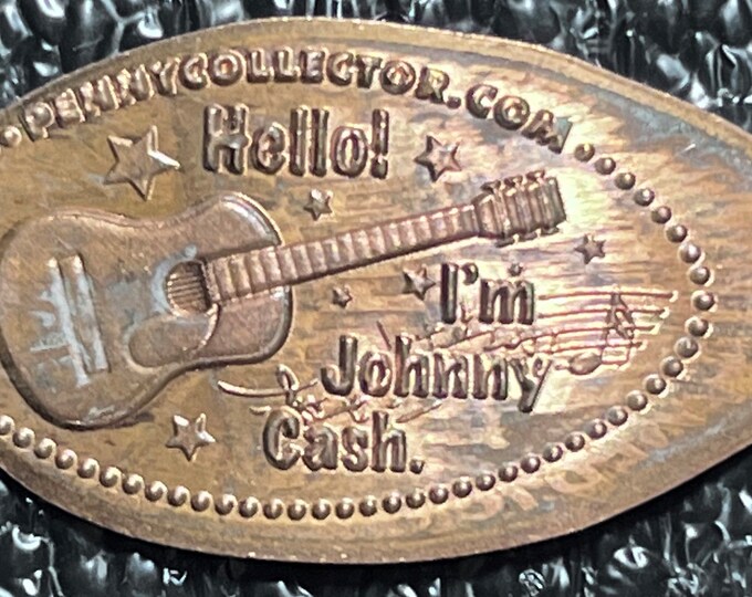 Johnny Cash Hello I'm Nashville Tennessee Elongated Penny Squished