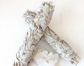 Large Bundle White Sage Salvia Incense Cleanse Cleaning Energy Feng Shui Zen Meditation Clear Mind OM Smudge