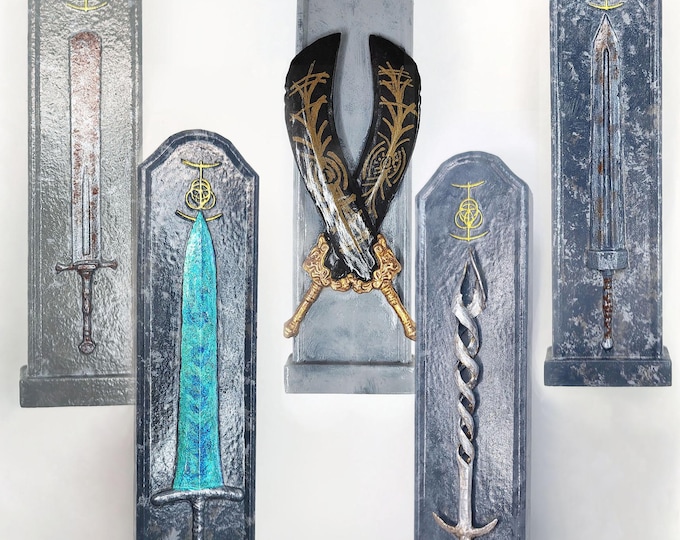 Featured listing image: Elden Ring Legendary Weapons Vertical Pull Handle - Nightreign Video Game Decor