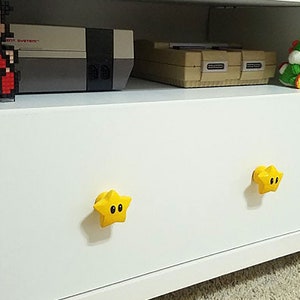 Super Mario Star Drawer Knobs | Nintendo Game Room | Cute Star Video ...