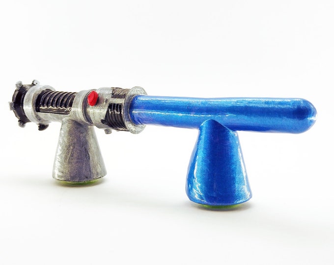 Featured listing image: Star Wars Light Saber Drawer Handle - Obi Wan Kenobi Lightsaber (76mm/ 3-inch compatible) Pull Handle | Star Wars Decor