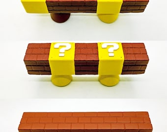 Super Mario Brick / Yellow Block Pull Handle Drawer Pull - Nintendo Video Game Decor Super Mario Room Decor