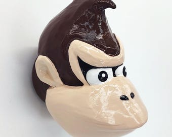 Donkey Kong Furniture Knob - Retro Nintendo Drawer Pull, Arcade Game Cabinet Hardware