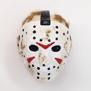 Bouton de tirage Jason Voorhees - Vendredi 13, masque d'Halloween effrayant Bouton de meuble pour film d'horreur à Crystal Lake