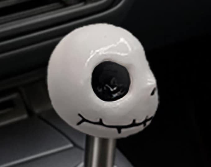 Featured listing image: Handmade Jack Skellington Shift Knob | Nightmare Before Christmas Gear Shifter | Custom Car Accessory