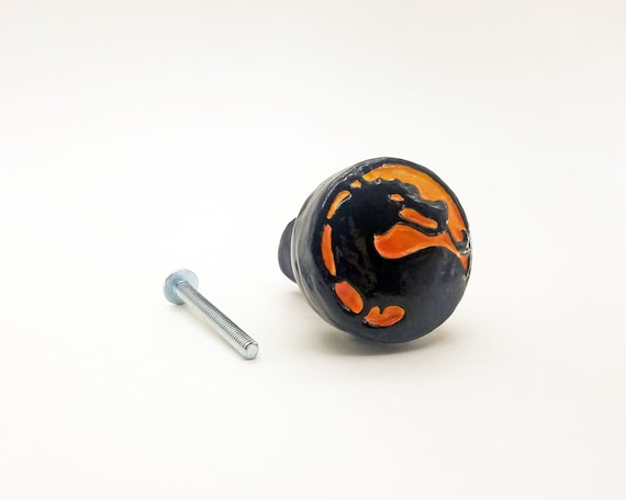 Mortal Kombat Dragon Drawer Knobs Gamer Drawer Pulls Etsy