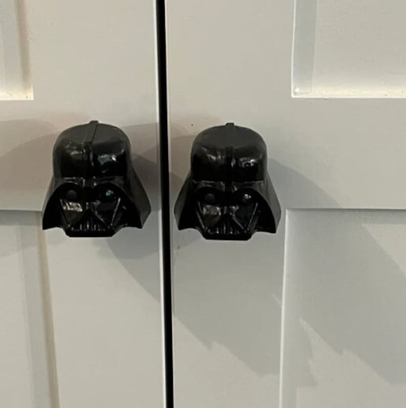Star Wars Darth Vader Drawer Knobs Star Wars Furniture Knob Darth Vader Cabinet Pulls image 4