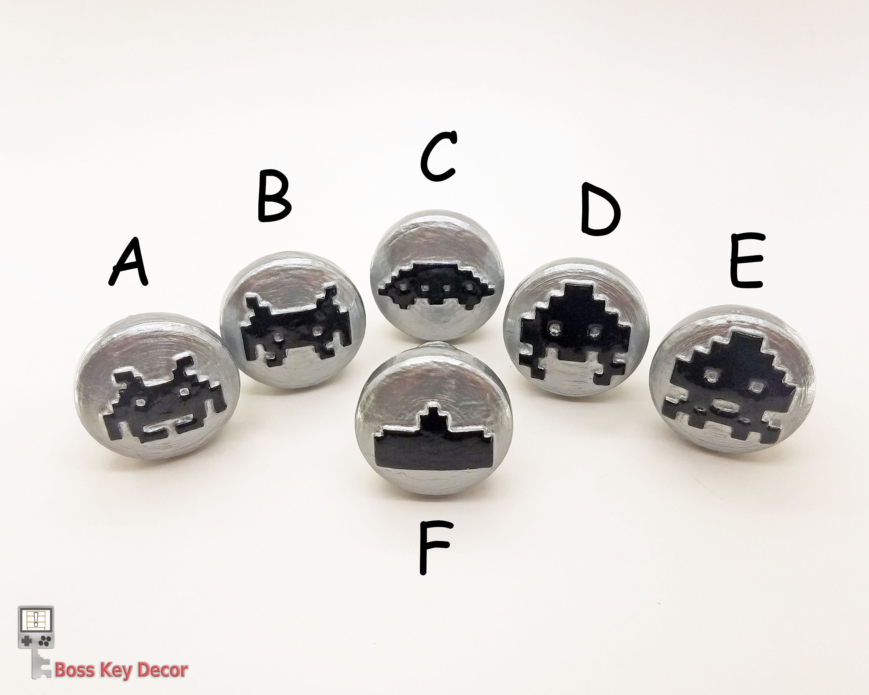 Arcade Retro Space Invaders Themed Single Acrylic Light Switch Surround 