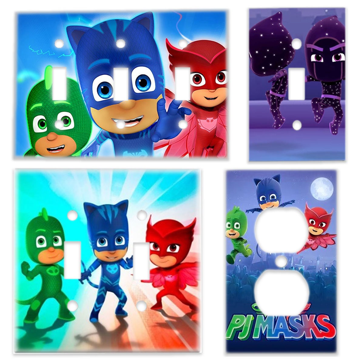 Pj Masks Kids Room Light Switch Cover Power Outlet Plate