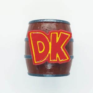 DK Barrel Furniture Knob - Donkey Kong Retro Nintendo Drawer Pull, Arcade Game Cabinet Hardware