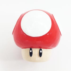Bouton de meuble champignon Super Mario - compatible avec les décorations de jeux vidéo nintendo avec armoires penderies placards commodes tiroirs et plus