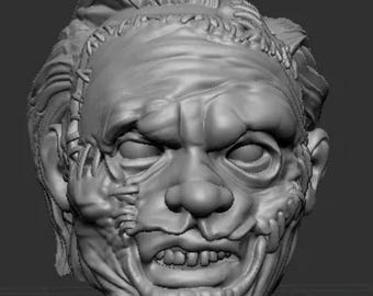 Leatherface Character Drawer Pull Knob - Leather Face Texas Chainsaw Massacre Scary Halloween Movie Mask Horror Movie Cabinet Knob