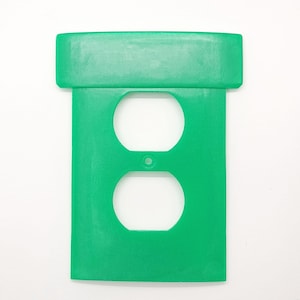 Mario Warp Pipe Wall Cover Plate | Resin Cast Light Switch Cover Power Outlet Single Rocker Nintendo video game decor