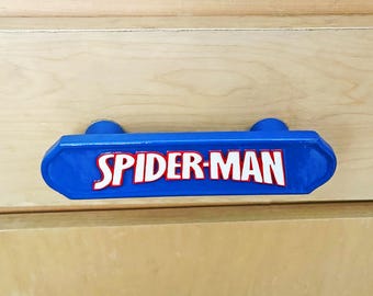 Spider-Man Drawer Pull Handle | Marvel Superhero Cabinet Hardware | Spider Man Pull Handles
