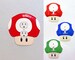 Super Mario Mushroom Wall Plate (Single Switch + Power Outlet) - nintendo video game decor kids bedroom idea man cave decor game room gift
