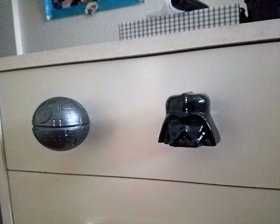 Star Wars Death Star Drawer Knobs Star Wars Decor Death Etsy