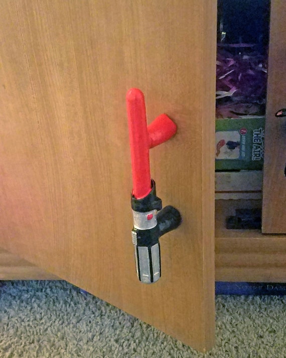 Star Wars Light Saber Drawer Handle Darth Vader Lightsaber Etsy