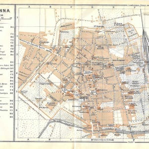 Vintage reisgids print ravenna italië uit 1913