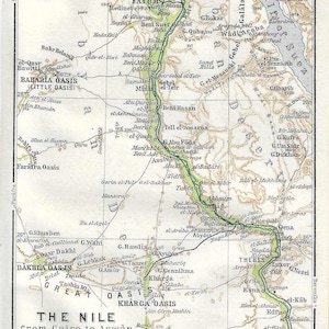 Vintage Reiseführer Nil Ägypten von 1928