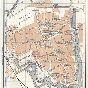 Vintage reisgidsafdruk IEPER BELGI uit 1910