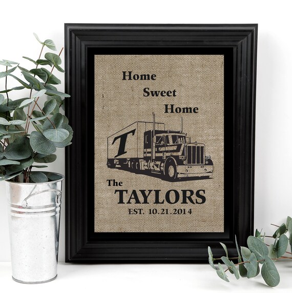 18 Wheeler Semi Truck 18 Wheeler Truck Flatbed Truck Semi Truck Wall Art Semi Truck Decor Semi Truck Canvas New Home Gift Truck