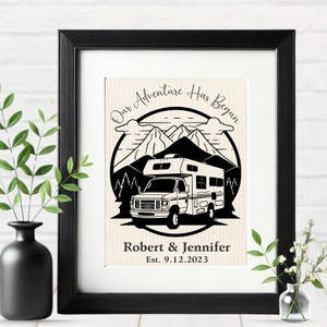 Custom National Park Sign, Wedding Sign, camp wedding, Hiker Gift, Nature Lover, Anniversary, park theme, RV Camping, personalized RV print
