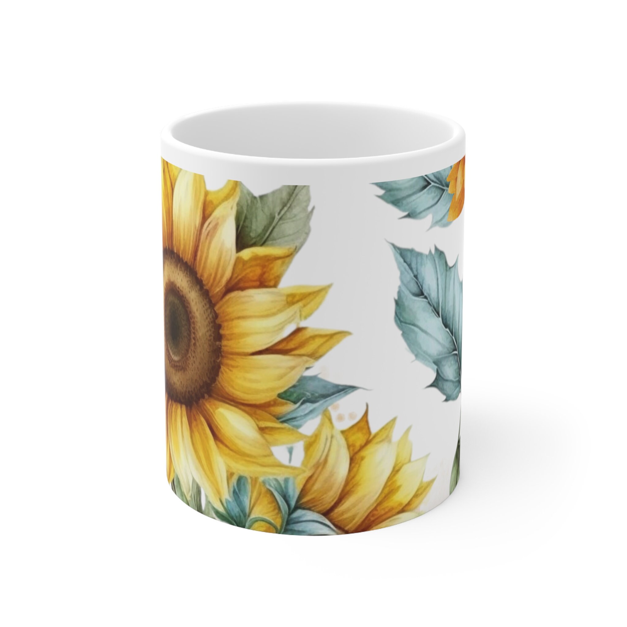 Sunflower Ceramic Mug 11oz - Etsy