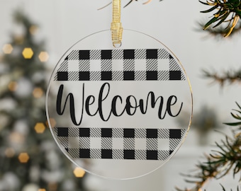 Welcome Acrylic Ornaments