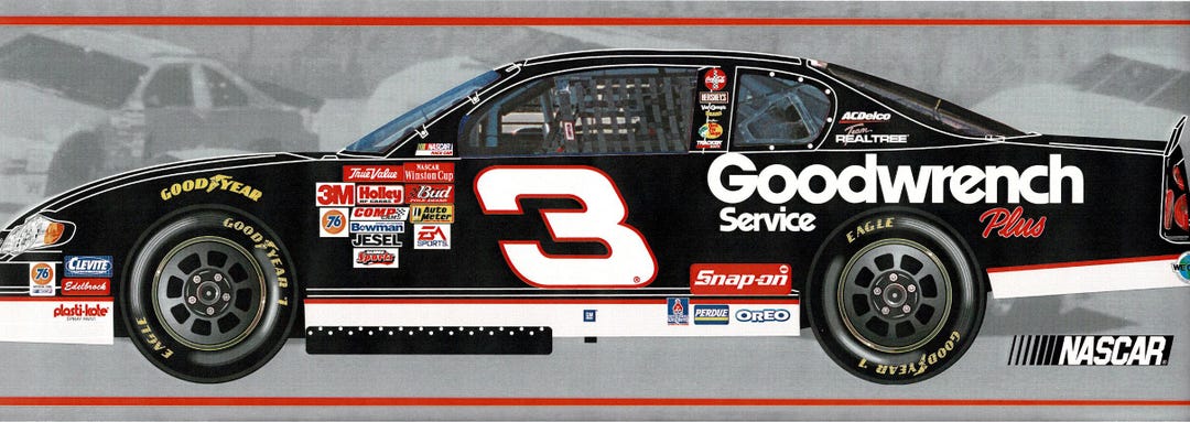 Dale Earnhardt, Sr. - #3- 2003 Nascar Wallpaper Border - Vintage