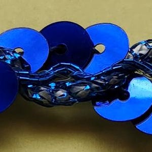 5 jardas 1/2" acabamento em lantejoulas azul royal 47441