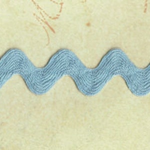 5 Yards 5/8&quot; Light Blue Ric Rac Trim 88LB