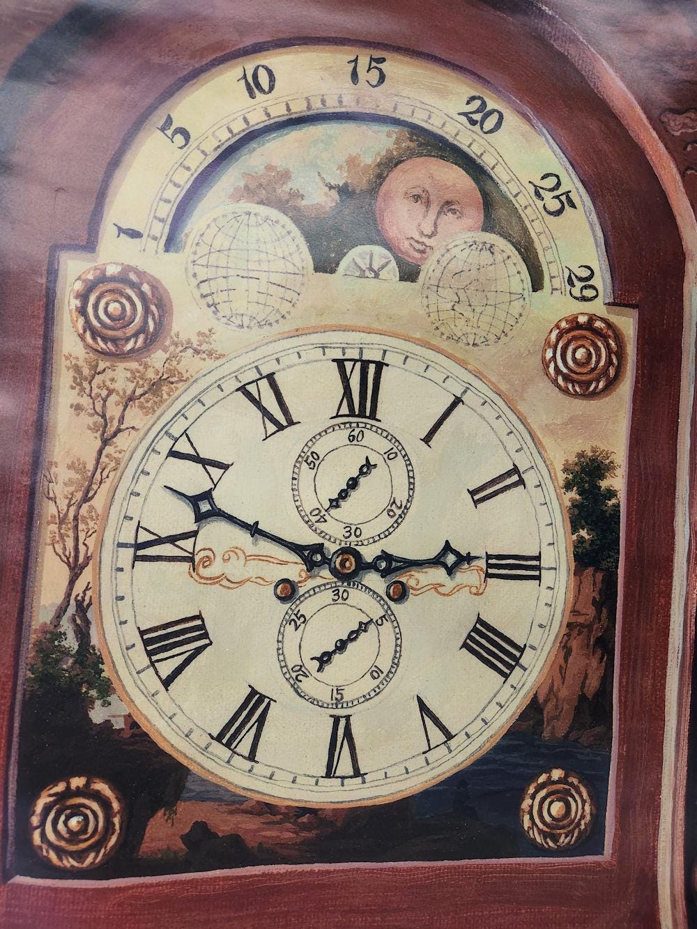 Grandfather Clock Wall Mural - 72