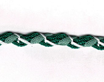 5 yards 3/8" Dragon groen, groen, wit verpakt Ric Rac Trim 27632G