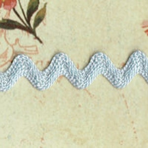 5 Yards 1/2&quot; Light Blue Ric Rac Trim 85BW