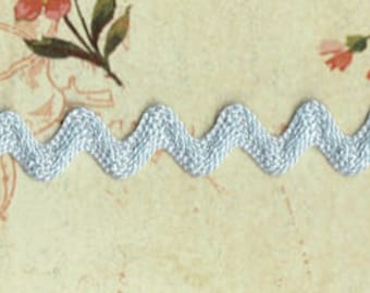 5 Yards 1/2" Light Blue Ric Rac Trim 85BW