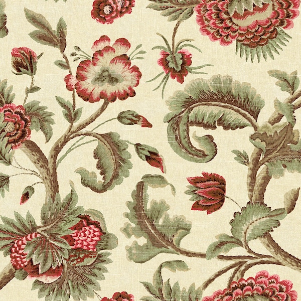 Jacobean Floral Etsy