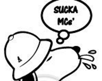 Sucka MCs' - Snoop - vinyl sticker - 3"x5"
