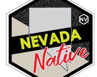 Nevada State Native Sticker 3x3 inch