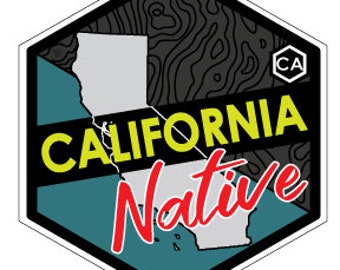 California State Native Sticker 3x3 inch