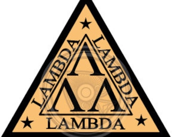 LAMBDA LAMBDA LAMBDA  Fraternity - Nerd Sticker 3x3 inch