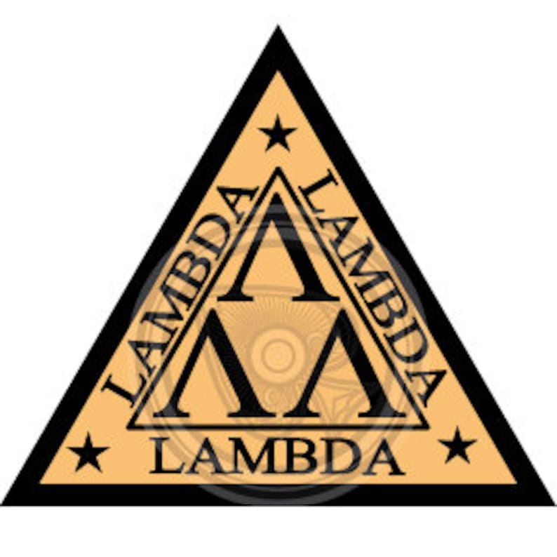 LAMBDA LAMBDA LAMBDA Fraternity - Nerd Sticker 3x3 inch image 1
