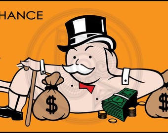 Billionaire's New Clothes -  Monopoly Man - Pop Art - Wall Art - Fine Art